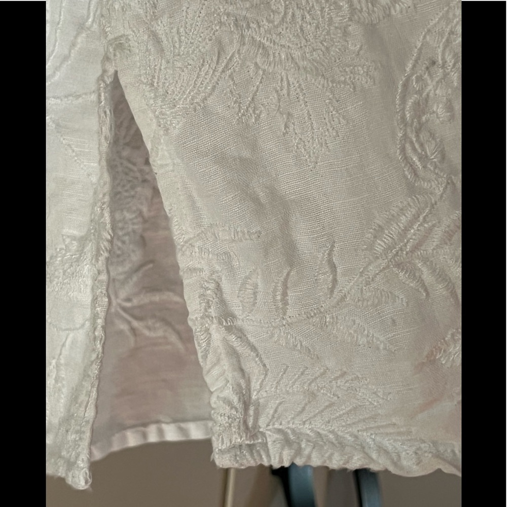 NWOT Cynthia Rowley white embroidered detail sleeveless top/tunic, size S - Picture 3 of 4